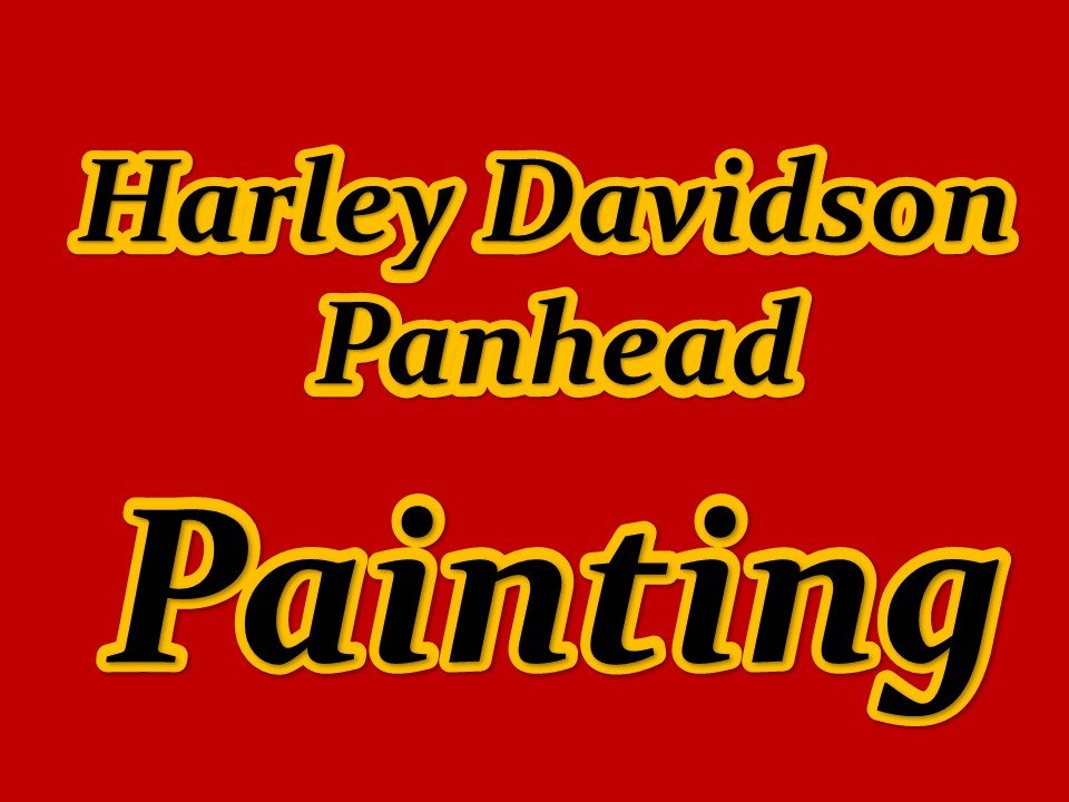 Harley Davidson panhead パンヘッドの塗装