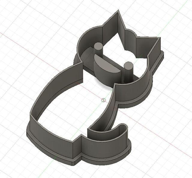 fusion360　ねこのかた